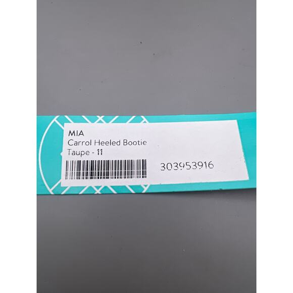 Mia Carrol Womens Taupe Stacked Heeled Fringe Pull On Ankle Booties Size 11 - Picture 6 of 10